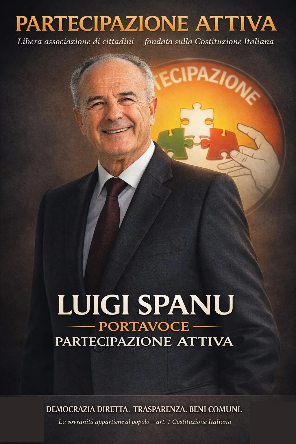 Luigi Spanu, Portavoce di Partecipazione Attiva